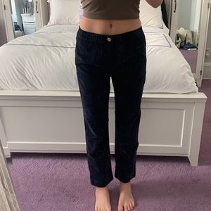 Brandy Melville Navy Corduroy Pants